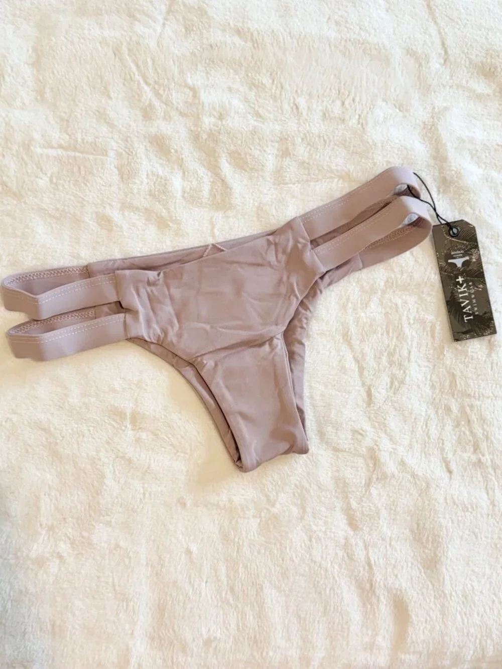 NWT Tavik Chloe Mini Swim Bottom in Deauville Mauve - Size: Extra Small